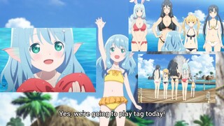 Myu chan Plays Tag w/ Shea, Tio, Yue & Kaori | Arifureta 2nd Season funny anime clip