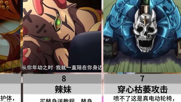jojo电动轮椅替身排名：