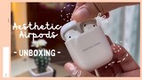 aesthetic airpods unboxing *2022*