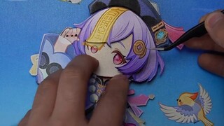 Senang bertemu denganmu. Aku Qiqi, seorang zombie. Patung kartu Qiqi yang super lucu!