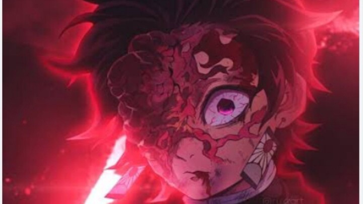 tanjiro manga VS demon