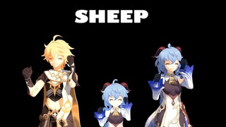 【原神/MMD/空甘雨】一家三口的哔哔安慕希