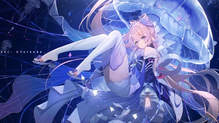 [ Genshin Impact ] Simply draw a sea of heart and make yourself a wallpaper