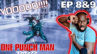 SAITAMA PUNCHED THE RAIN AWAY!! | One Punch Man Episode 8&9 Reaction