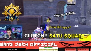 CLUTCH SATU SQUAD! LANGSUNG BACOT SURUH KERAS DIKITMAINYA! BERAKIBAT MUSUH MARAH BESAR - PUBG MOBILE