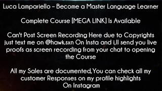 Luca Lampariello Course Become a Master Language Learner Download