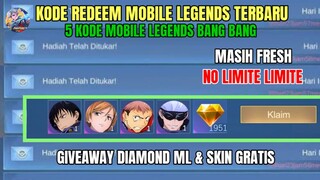 BURUAN! 5 KODE REDEEM ML TERBARU KODE REDEEM MOBILE LEGENDS HARI INI UPDATE JULI 2024