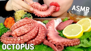 OCTOPUS ASMR (ไม่พูดมุกบัง) EATING SOUNDS KOREAN +