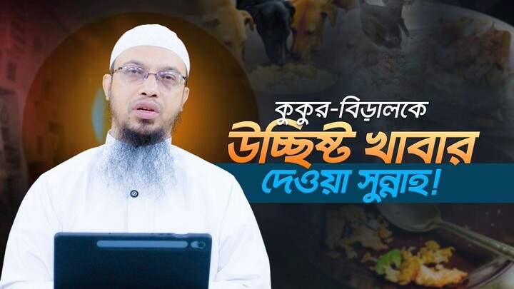 বেঁচে যাওয়া খাবার ফেলে না দিয়ে কুকুর-বিড়ালকে খাওয়ালে যে সওয়াব মেলে Shaikh