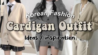 🧚🏻‍♂️Korean Fashion Ideas | Cardigan Outfits part 2 ✨