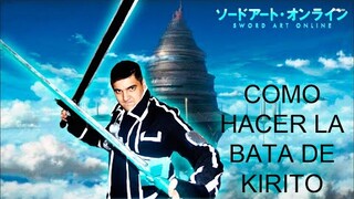 SAO como hacer la bata de KIRITO