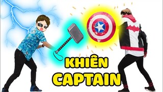 THỬ THÁCH DÙNG KHIÊN CAPTAIN ĐẬP VỠ MỌI THỨ NGOÀI ĐỜI THẬT*REDHOOD ĐƯỢC TẶNG CÁI KHIÊN CỦA CAPTOIN