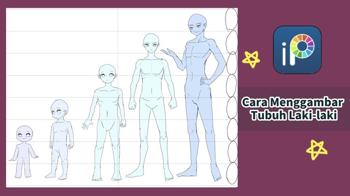 TUTORIAL CARA MENGGAMBAR TUBUH PRIA/LAKI-LAKI/COWOK DI IBIS PAINT X【UNTUK PEMULA】