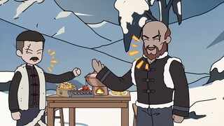 The military advisor and the boss were eating hot pot and singing songs, when suddenly they were ele