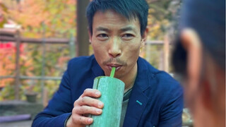 新昌人有用米海茶招待客人的习惯，我用米海茶做了两杯奶茶。