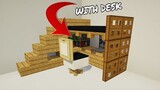 ⚒️[Minecraft] : How to make a Loft Bed | with Desk