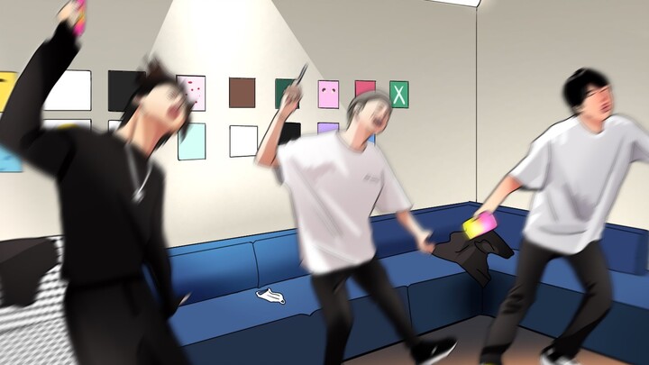 【เวอร์ชันเปรียบเทียบหน้าจอสด】จินแห่ง BTS ไลฟ์สตรีมท้าทายเกม “Just Dance”