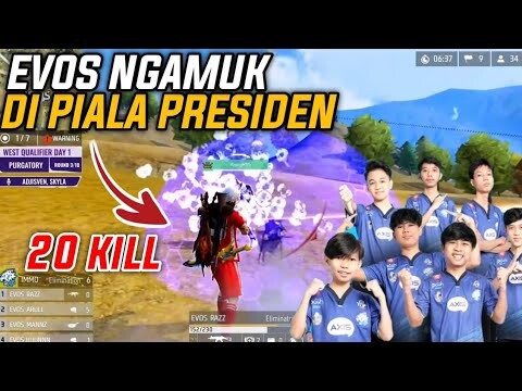 NGERI‼️20 Kill, EVOS ACAK-ACAK PIALA PRESIDEN FREEFIRE 2022