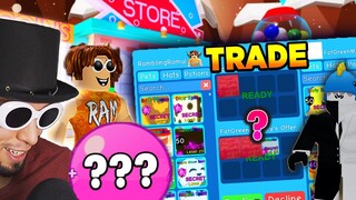 Trading for a SHINY SECRET PET in ROBLOX Bubble Gum Simulator