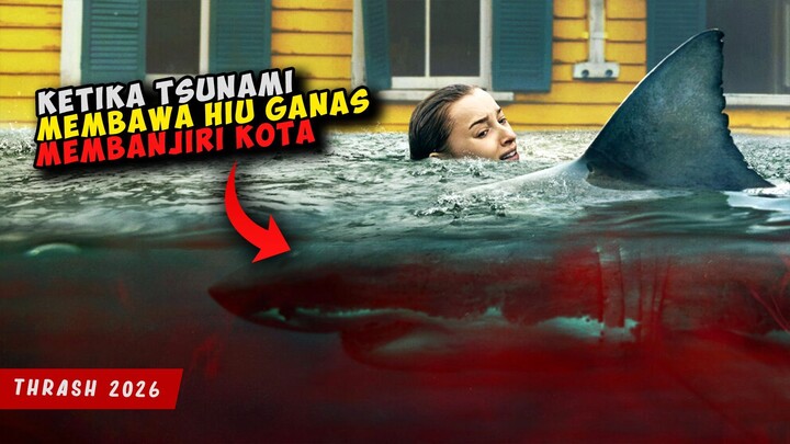 Ketika 1 KOTA Dihantam Badai Dan TSUNAMI Membuat HIU Ganas Memasuki KOTA