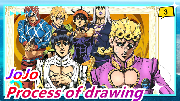 JoJo's Bizarre Adventure|The process of drawing JOJO by Mr. Araki_3