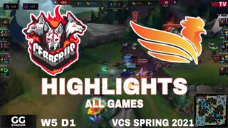 Highlight CES vs SE (All Game) VCS Mùa Xuân 2021 Highlight SBTC vs CES Cerberus Esp vs SBTC Esports