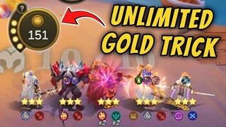 100% BEST TRICK UNLIMITED GOLD !! EASY 3 STAR LINEUP !! MAGIC CHESS MOBILE LEGENDS