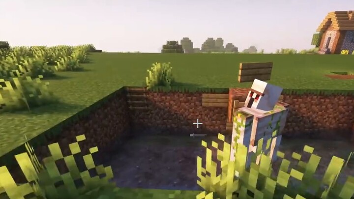 [Minecraft] Iron brushing machine that can be made on day one without a name tag