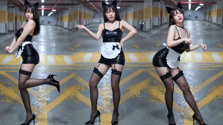 ❤️ Cat-Eared Maid AOA - Catwalk Cutie ~ Vertical Full-View Version