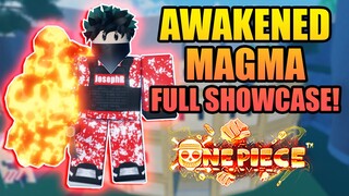 Awakened Magma Fruit Full Showcase in A One Piece Game