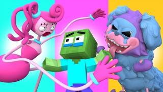 Monster School: Bad Mommy Long legs and Poor PJ Pug a Pillar - Sad Story  | Minecraft Animation