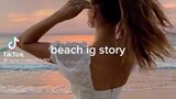 Beach ig story