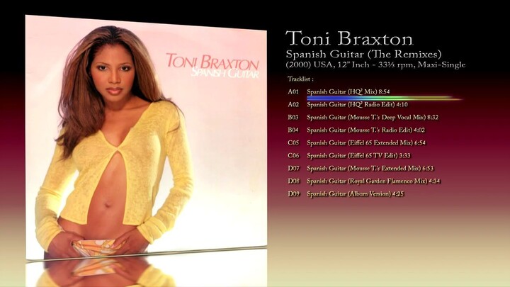 Toni Braxton (2000) Spanish Guitar (The Remixes) [12' Inch - 33⅓ RPM - Maxi-Single]
