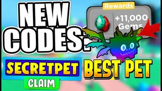 All New *SECRET* OP Codes in 💪 Get Big Simulator [FREE PETS] ROBLOX!