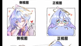 Robin bird that changes size according to location