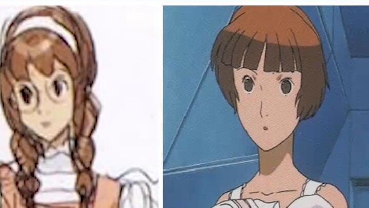 【∀Gundam】·Comparison of the initial and final character designs!!!