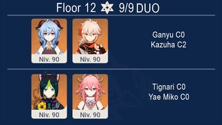 3.0 Spiral Abyss Floor 12 [Duo] Tignari C0 & Yae Miko C0 - Ganyu C0 & Kazuha C2 I Genshin Impact