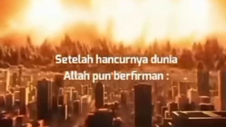 penjelasan Allah SWT di hari kiamat