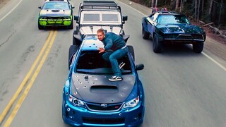 Truck with miniguns VS supercars | Fast & Furious 7 | CLIP