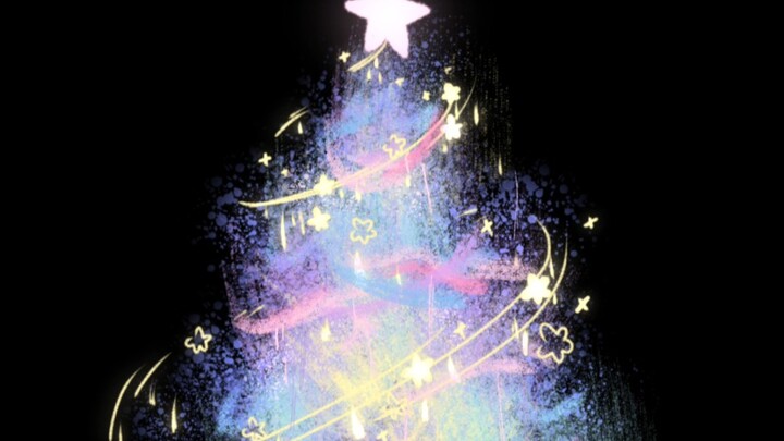 Finger-Painted Christmas Tree