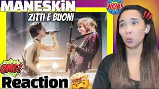 WHAT a PERFORMANCE!!! EUROVISION ZITTI e  MANESKIN REACTION