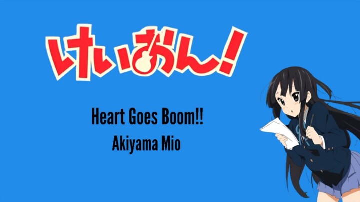 Akiyama Mio Heart Goes Boom!! ( Kanji / Romanji / Indonesia )
