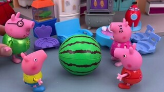 Câu chuyện video đồ chơi - Peppa chia dưa hấu cho mọi người