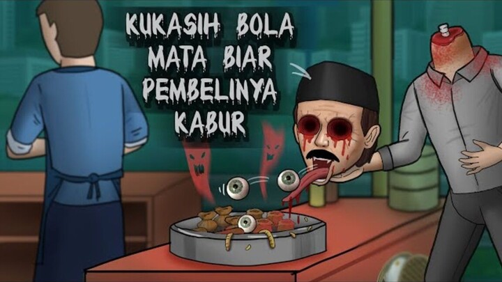 Persaingan Bakso Setan vs Dimsum Andy  #HORORKOMEDI  Kartun Lucu, Kartun Hantu,