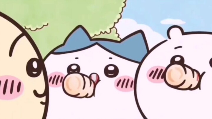 [chiikawa] About the two ways to drink Yakult "chirp~chirp~chirp~" vs "嘬~嘬~嘬~"