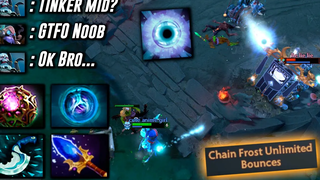 Lich Chain Frost Ownage - AdmiralBulldog Mid BOSS - ไฮไลท์ Dota 2