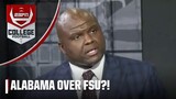 Booger McFarland UPSET with Alabama over FSU in the CFP?! | CFP Selection Show