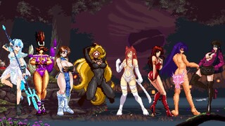 MUGEN KOF：Crystal Gravity Team VS Evelyn Team