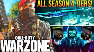 WARZONE: The FULL SEASON 4 BATTLE PASS! (All Warzone/Vanguard Season 4 Tiers)