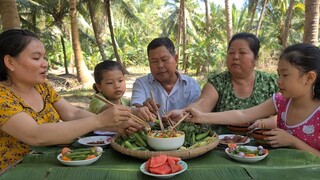 Đã Thèm với Tô Mắm Chưng Hột Vịt Chấm Rau Vườn Cà Pháo | TKQ & Family T887